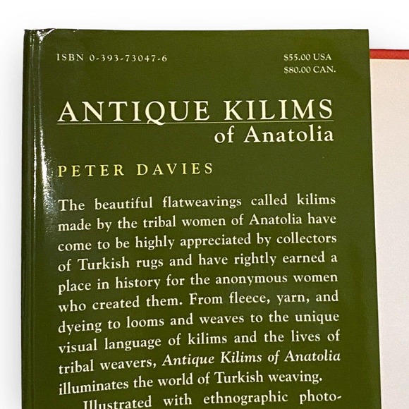 Antique Kilims of Anatolia, Peter Davies (2000 Hardcover) Very Good, 1st Edition - Picture 4 of 7